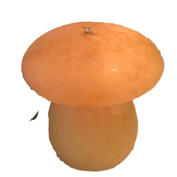 Vintage Mushroom wax Large Is Blues Green Marbled Small Orange /yellow Boho - Picture 3 of 8